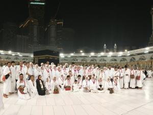 Jamaah travel Al Hijaz Indowisata selesai melaksanakan umroh di Masjidil haram
